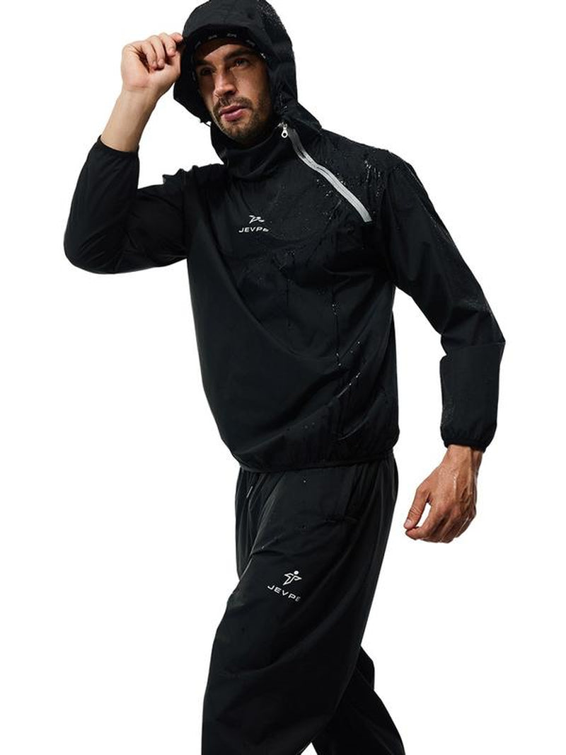 Men'S Suit Sleeve Sauna Sportswear Compression Shirt for Slimming and Workout