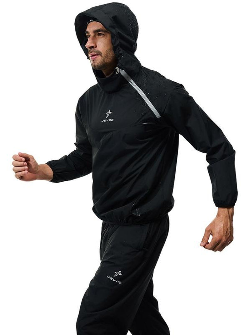Men'S Suit Sleeve Sauna Sportswear Compression Shirt for Slimming and Workout
