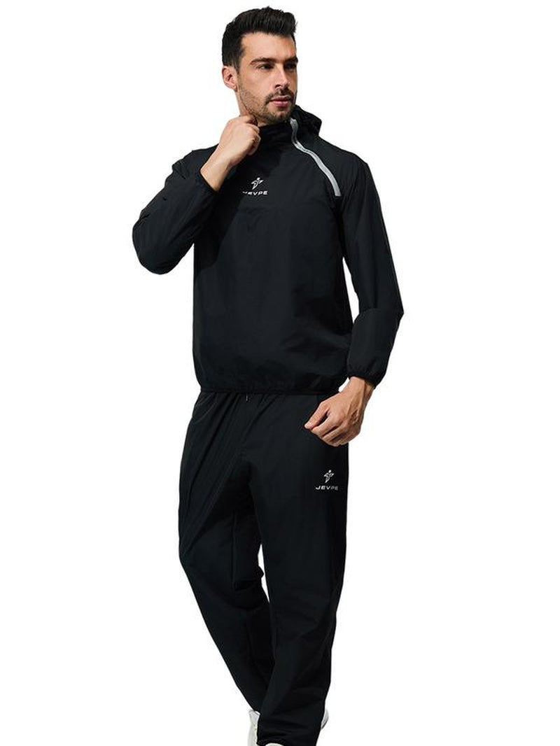 Men'S Suit Sleeve Sauna Sportswear Compression Shirt for Slimming and Workout
