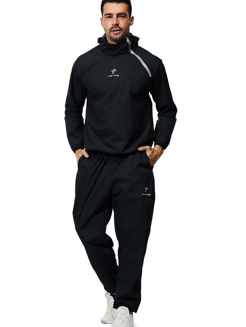 Men'S Suit Sleeve Sauna Sportswear Compression Shirt for Slimming and Workout